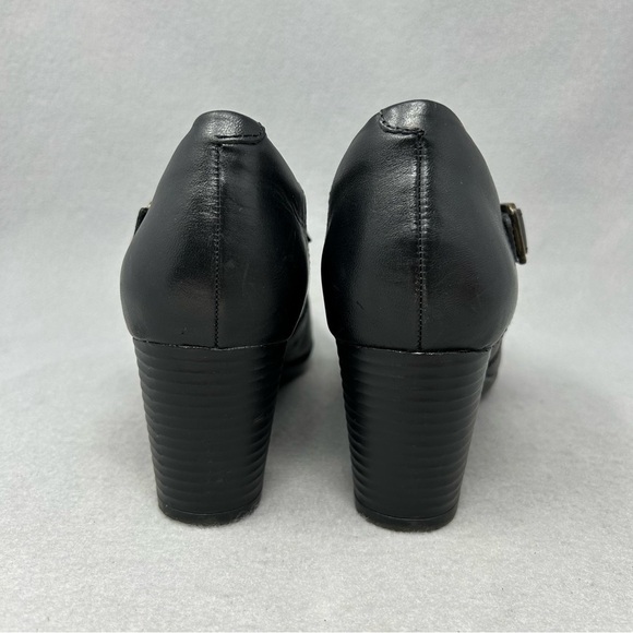 Clarks PROMISE MAY Womens Bootie Shoe Sz 9.5 M Black Leather Side Zipper. - Picture 8 of 12